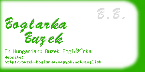 boglarka buzek business card